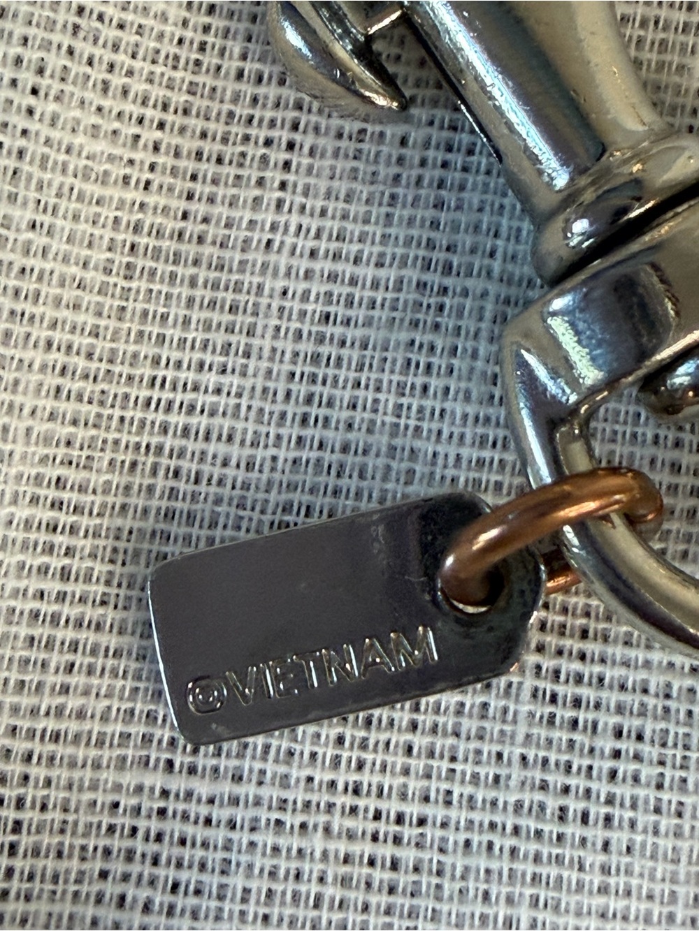 Coach Pink & Leopard Oval Bag Charm Key Fob - Picture 3 of 4